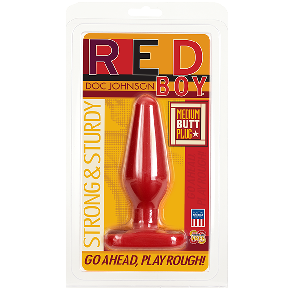 RED BOY Medium 5.5inch Butt Plug