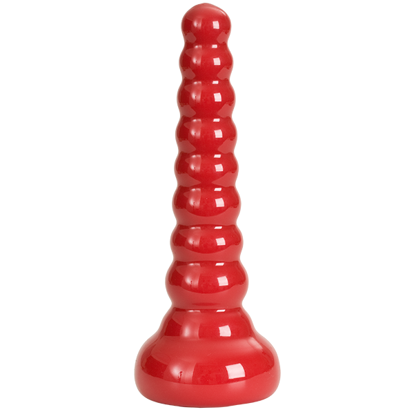 RED BOY Ribbed Anal Wand by Doc Johnson
