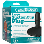 Vac-U-Lock™ Large Black Suction Cup Plug