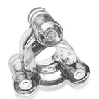 Oxballs BUZZSQUEEZE triple-vibe ballstretcher - Clear