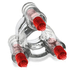 Oxballs BUZZSQUEEZE triple-vibe ballstretcher - Clear