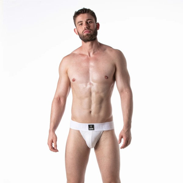 LEADER SPORTS MESH JOCKSTRAP - WHITE