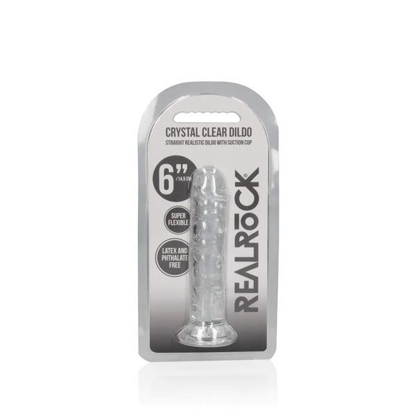 Realrock Straight Realistic Dildo with Suction Cup - 6'' / 14.5cm