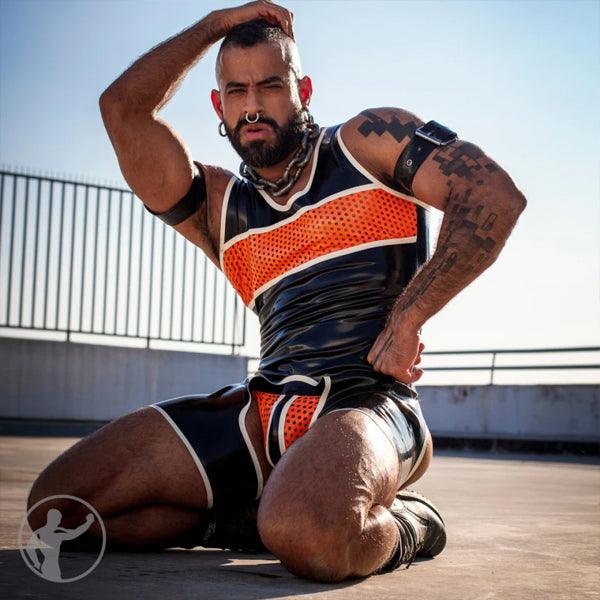 Invincible Rubber Rubber Remus Jockstrap | Red/Black/White
