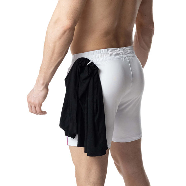 Nasty Pig Aura Pride Rugby Short - White/Multi - image 4