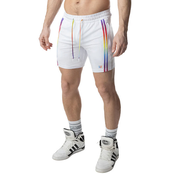 Nasty Pig Aura Pride Rugby Short - White/Multi