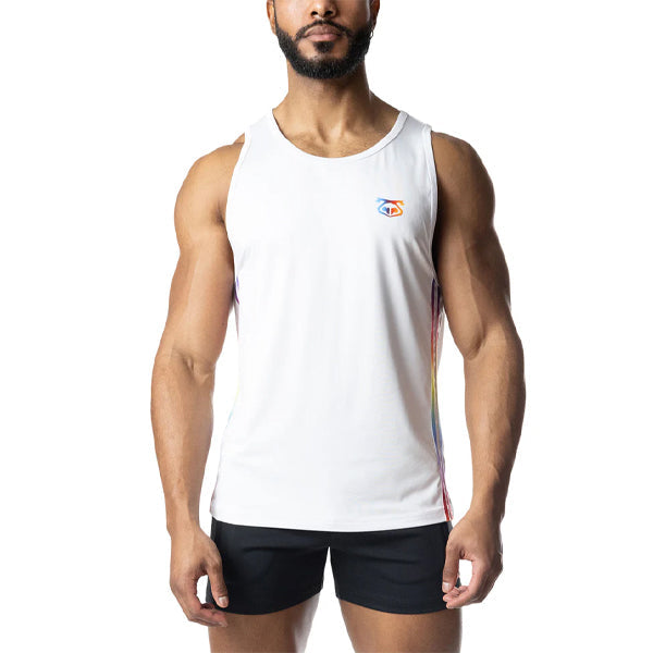 Nasty Pig Aura Pride Tank Top - White/Multi - image 3