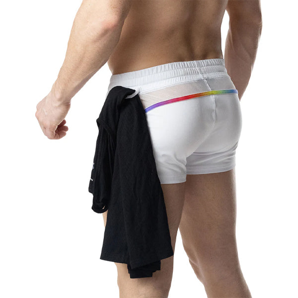 Nasty Pig Aura Pride Trunk Short - White/Multi - image 3