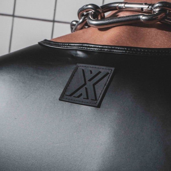 Boxer Barcelona Sexy Vest - Black - Rubber Look