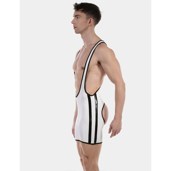 Barcode Berlin Backless Singlet Versos - White/Black