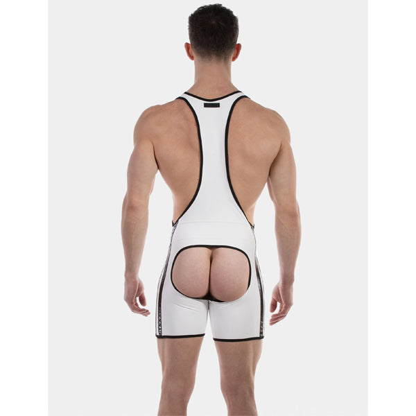 Barcode Berlin Backless Singlet Versos - White/Black