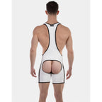 Barcode Berlin Backless Singlet Versos - White/Black