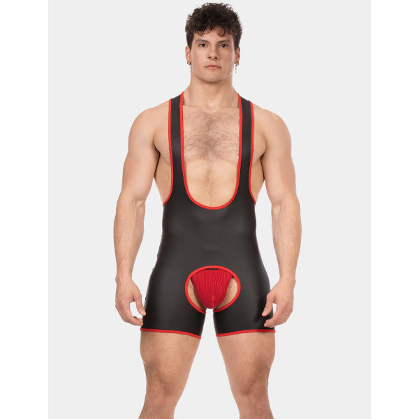 Barcode Berlin Singlet Kam - Black-Red