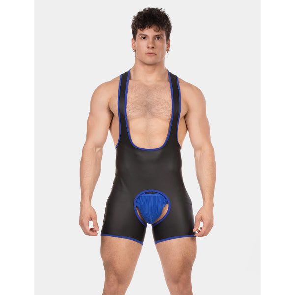 Barcode Berlin Singlet Kam - Black-Royal