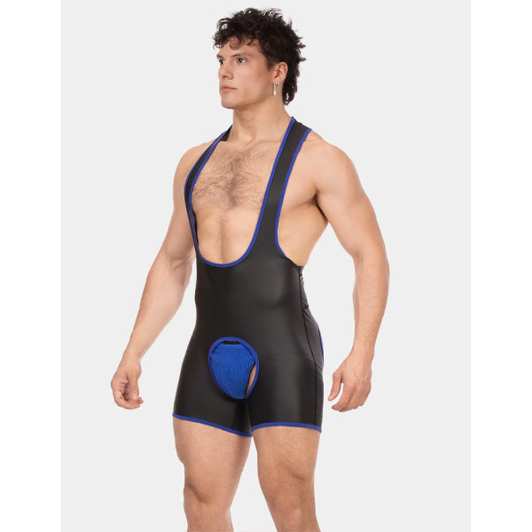 Barcode Berlin Singlet Kam - Black-Royal