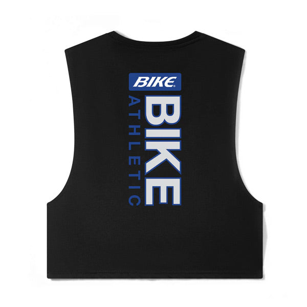 BIKE® Graphic BIKE Crop Tank - Black