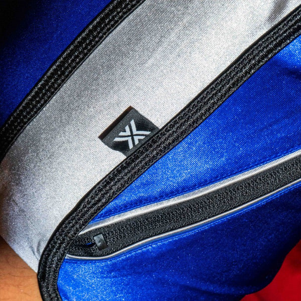 Boxer Barcelona X-Boyz Mini Short - Marine Blue/Silver - image 4