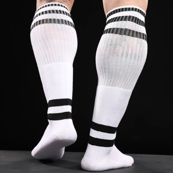 Strapp Metal Strapp Football Socks - White/Black - image 2