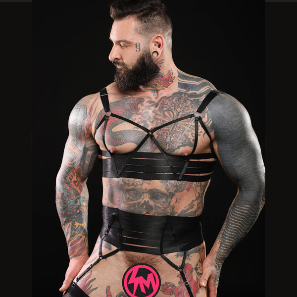 Strapp Metal Sammi Lingerie Set - Black