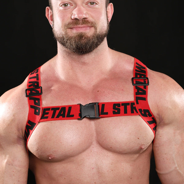 Strapp Metal Performance Harness - Black/Red