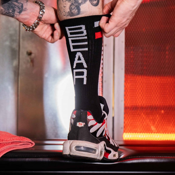Boxer Barcelona Skater Socks Bear - Black/Red/White - image 2