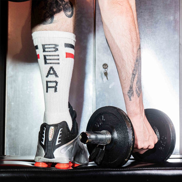 Boxer Barcelona Skater Socks Bear - White/Red/Black - image 3
