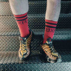 Boxer Barcelona Bxr Tennis Socks - Black/Red