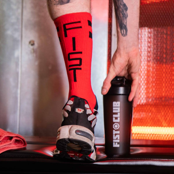 Boxer Barcelona Skater Socks Fist - Red/Black