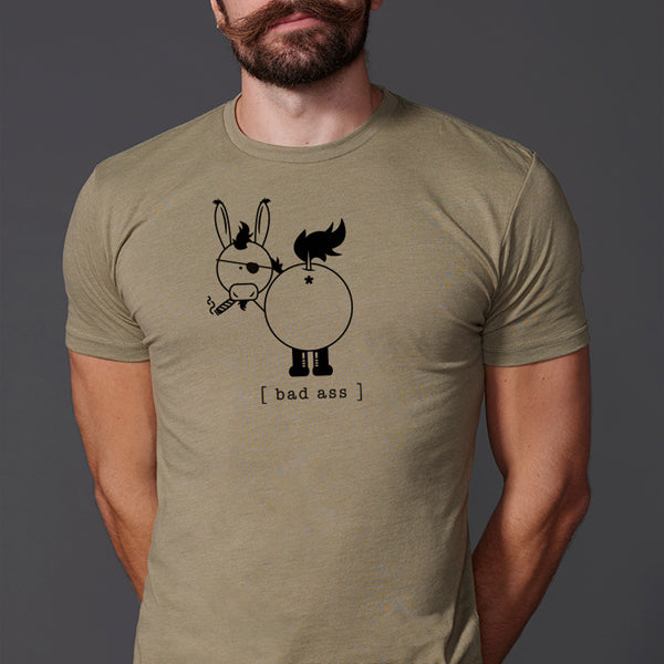 Silber Fuchs Butt Babies Bad Ass Tee - Olive