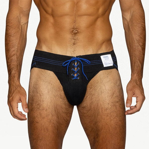 BIKE® Vintage Lace - Up Jockstrap - Black