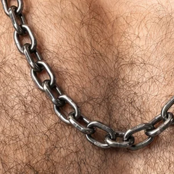 Nasty Pig Chisel Chain - Antique Silver - image 2