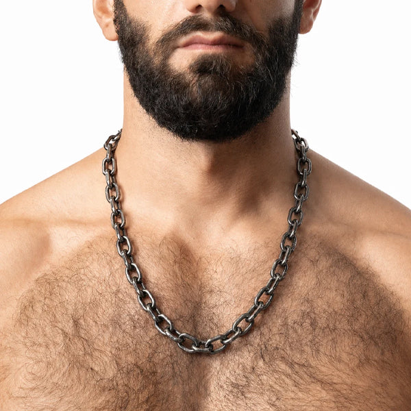 Nasty Pig Chisel Chain - Antique Silver