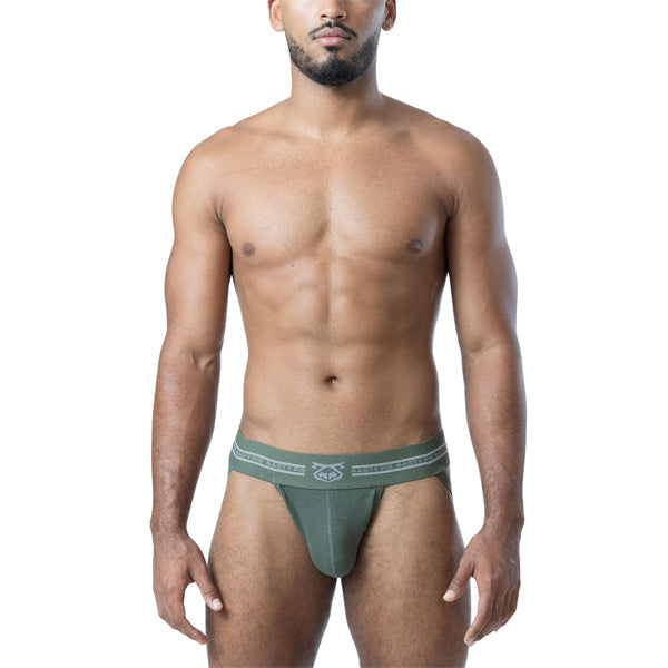 Nasty Pig Core Jock Strap 3.0 - Army Green/Shark Grey/White - image 2