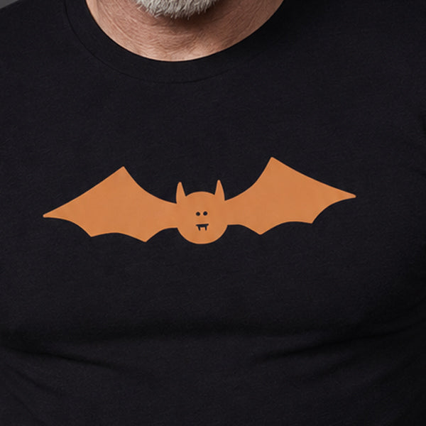 Silber Fuchs Bat Tee - Black