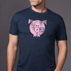 Silber Fuchs Vintage Butt Babies Piglet Tee/Shredder - Navy
