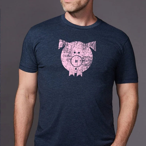 Silber Fuchs Vintage Butt Babies Piglet Tee/Shredder - Navy