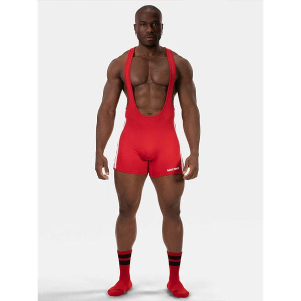 Barcode Berlin Backless Singlet Dastin - Red/White - image 2