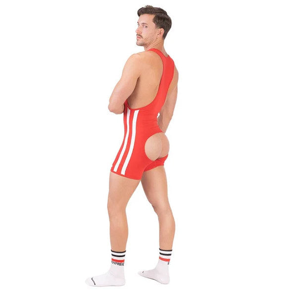 Barcode Berlin Backless Singlet Dastin - Red/White