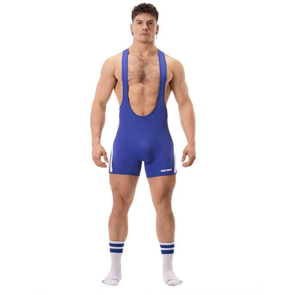 Barcode Berlin Backless Singlet Dastin - Royal/White - image 2