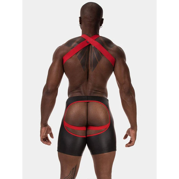 Barcode Berlin Chaps Short Jiho - Black/Red - image 2