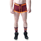 Nasty Pig Rival Trunk Short - Burgundy/Vibrant Orange