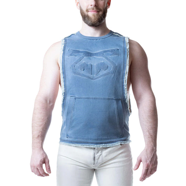 Nasty Pig Emboss Brandmark Shredder Tank Top - Mirage Blue