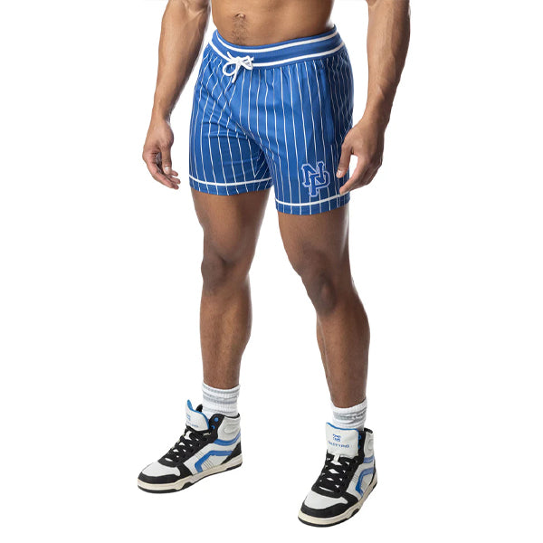 Nasty Pig Third Base Rugby Short - Quartz Blue/White