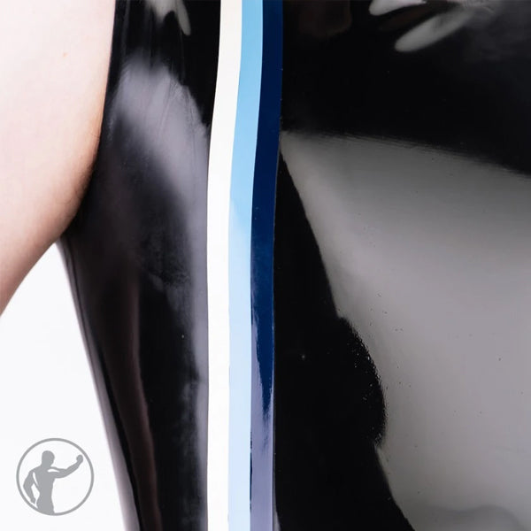 Invincible Rubber x KINK3D Sleeveless T-Shirt Chastity Stripes - Black