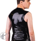 Invincible Rubber x KINK3D Sleeveless T-Shirt Chastity Stripes - Black