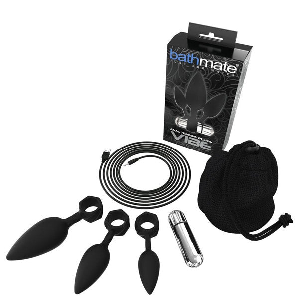 Bathmate ANAL TRAINING Butt Plug Kit WITH Bullet Vibrator