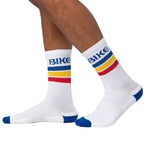 BIKE Crew Socks | White