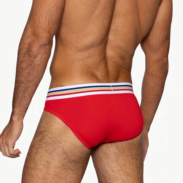 BIKE® Stretch Cotton Brief | Samba Red