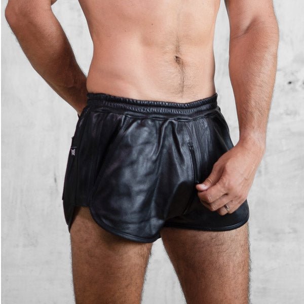 Boxer Barcelona Leather 80s Zipper Short