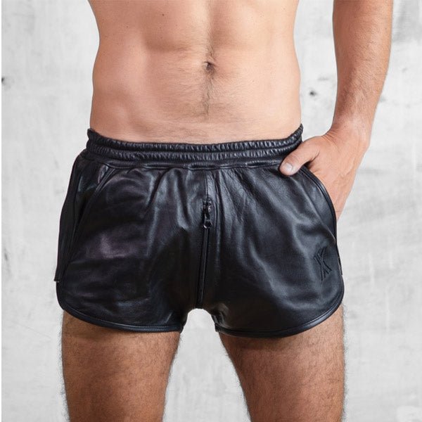 Boxer Barcelona Leather 80s Zipper Short